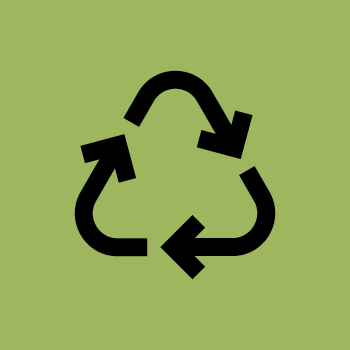 Icône recyclage vert